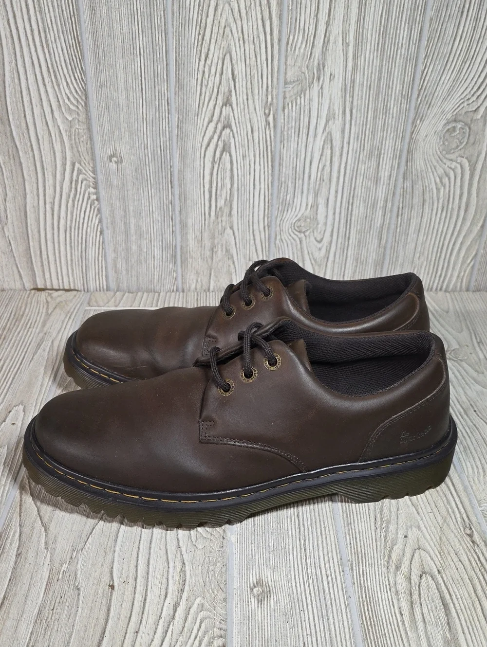 Dr. Martens Kent Oxford Brown Leather Lace Up Shoes Mens Size 12